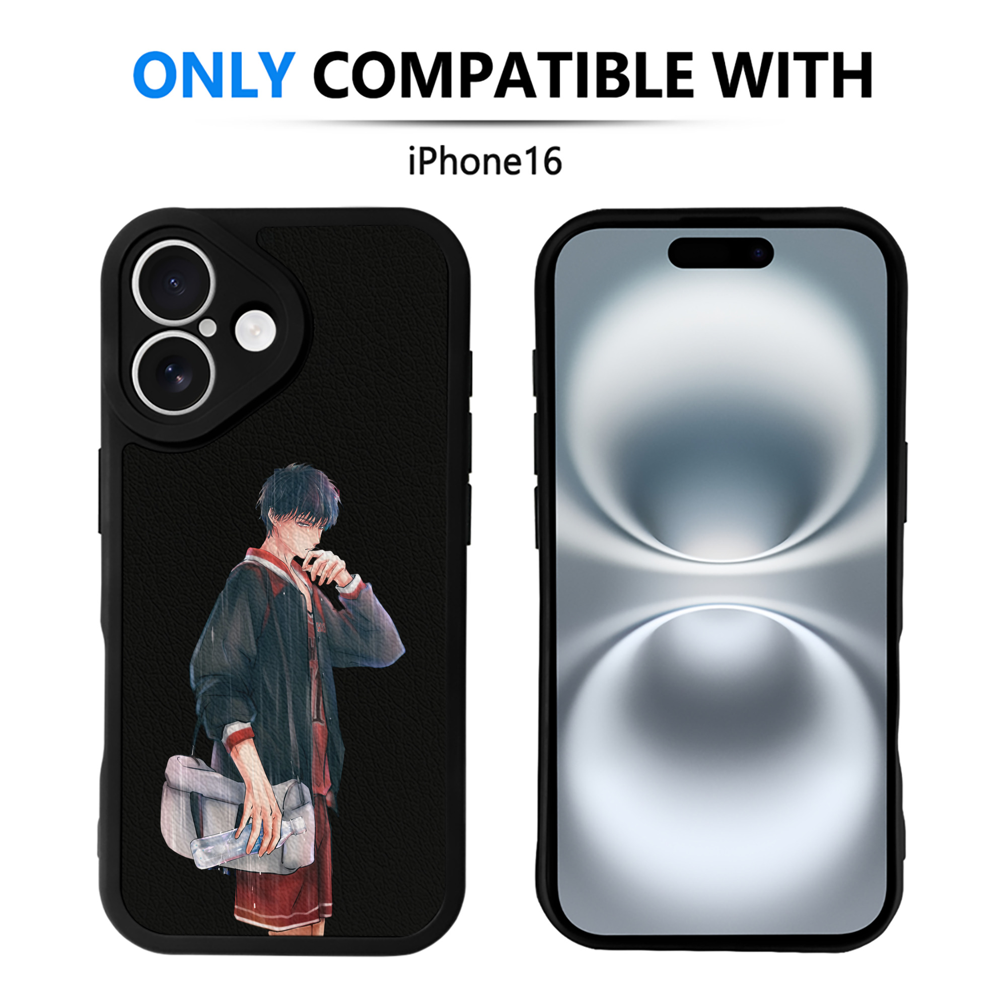 （画像用） SLAM DUNK／スラムダンク 【iPhone 16シリーズ対応】シリコンスマホケース（レザー調） 材質：シリコン